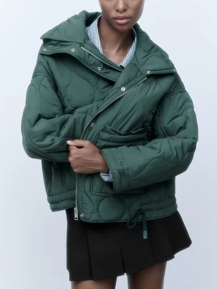 TRAF New Women Winter Solid Parkas Jackets 2022 Warm Female Thicken Coat Cotton Padded Parka Jacket Zipper Pockets Outwear
TRAF New Women Winter Solid Parkas Jackets 2022 Warm Female Thicken Coat Cotton Padded Parka Jacket Zipper Pockets Outwear