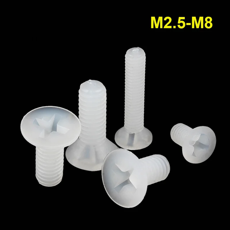 Винты с плоской головкой Phillips, M2 5, m3, m4, m5, m6, m8, нейлон/пластик, поперечная головка
Винты с плоской головкой Phillips, M2 5, m3, m4, m5, m6, m8, нейлон/пластик, поперечная головка