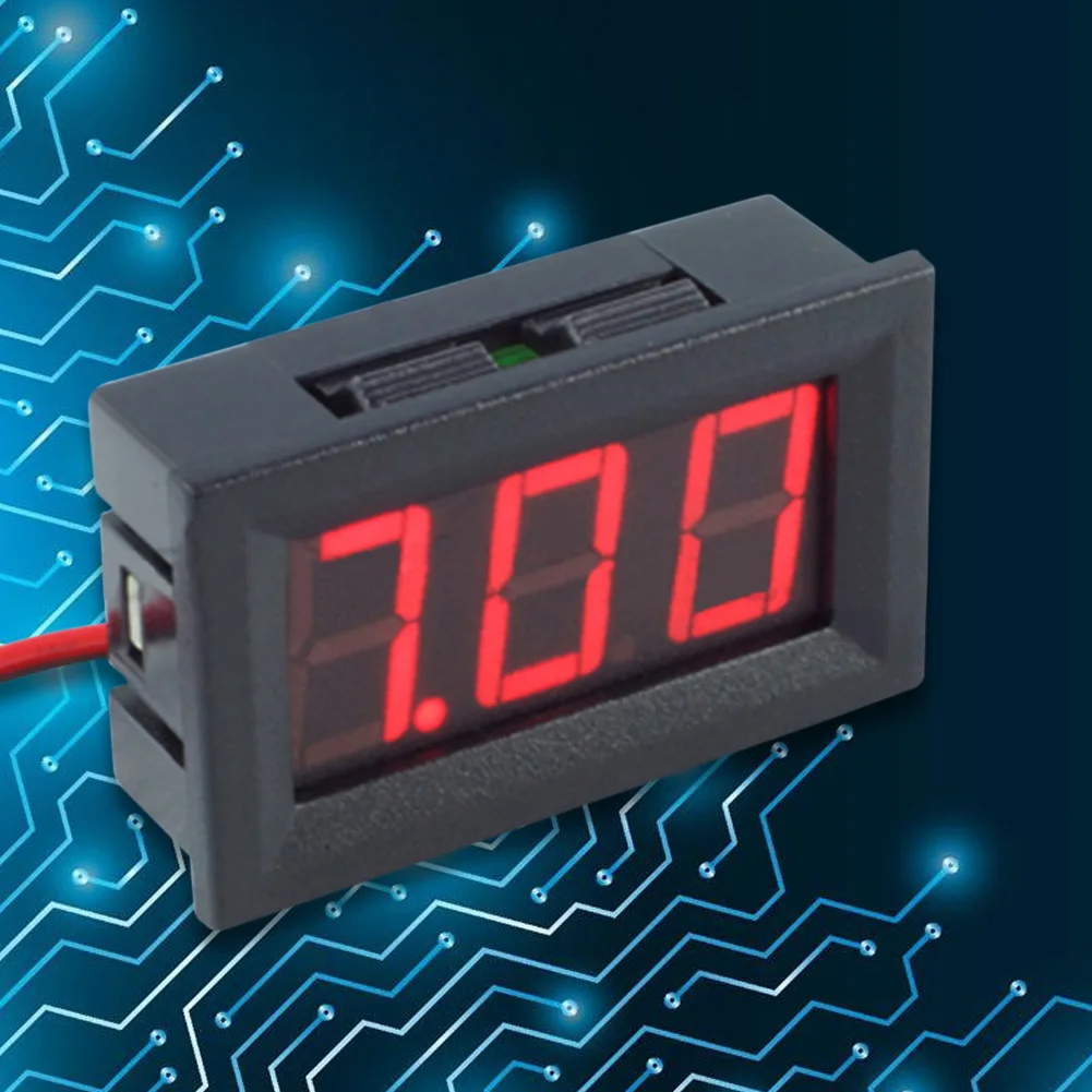 0.56inch LED Display DC 4.5-30V Two-wire Digital Voltmeter Meter for Motorcycle Car Auto Voltage Measurement
0.56inch LED Display DC 4.5-30V Two-wire Digital Voltmeter Meter for Motorcycle Car Auto Voltage Measurement