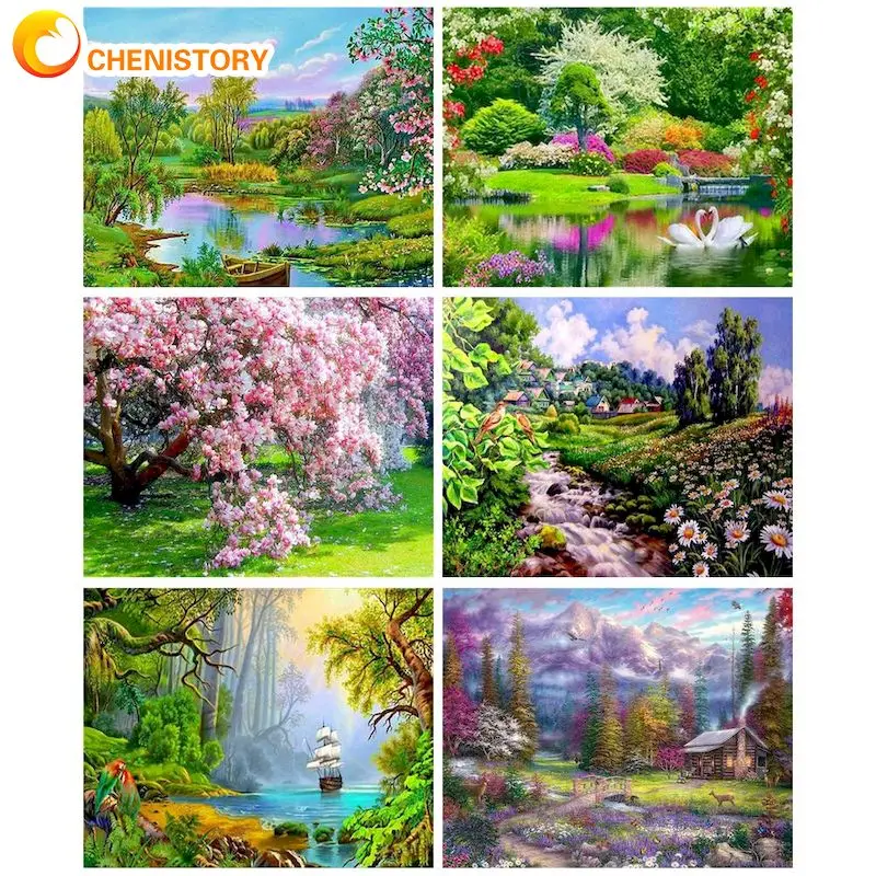 CHENISTORY Decorative Painting By Numbers DIY Craft Coloring By Number Spring Landscape Number Painting For Adult Picture Paint
CHENISTORY Decorative Painting By Numbers DIY Craft Coloring By Number Spring Landscape Number Painting For Adult Picture Paint
