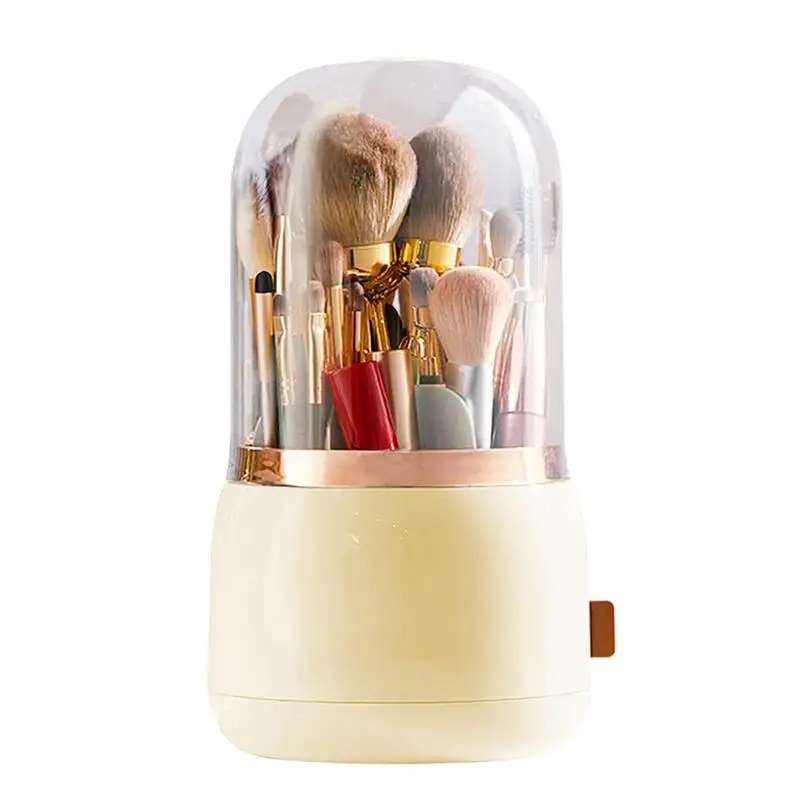 360 Rotating Makeup Brush Holder With Lid Cosmetic Organizer Lipstick Eyebrow Pencil Holder Eye Shadow Storage Box
360 Rotating Makeup Brush Holder With Lid Cosmetic Organizer Lipstick Eyebrow Pencil Holder Eye Shadow Storage Box