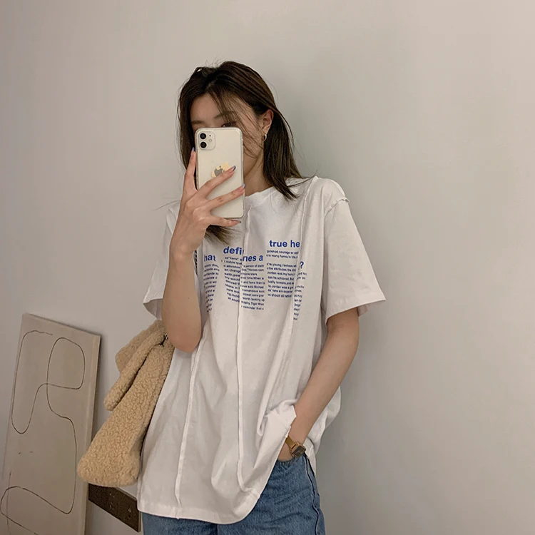 Летняя универсальная свободная футболка в стиле знаменитостей 7589
Летняя универсальная свободная футболка в стиле знаменитостей 7589