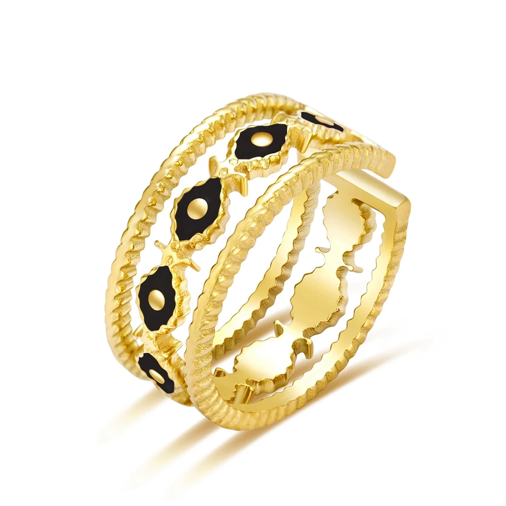 WILD & FREE Boho Retro Stainless Steel Waterproof Rings For Women Personality Painted Gold Color Charm Jewelry
WILD & FREE Boho Retro Stainless Steel Waterproof Rings For Women Personality Painted Gold Color Charm Jewelry