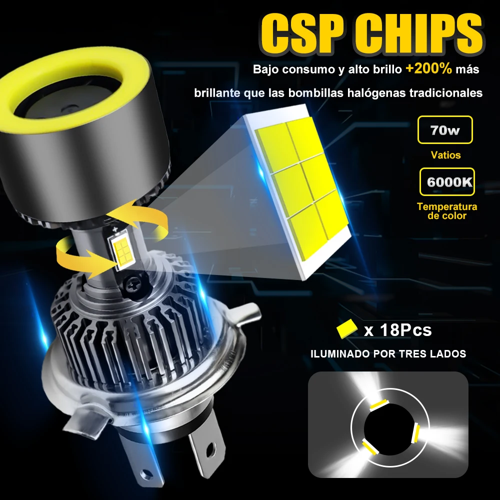 Motorcycle Car Bright LED Headlights with Angel Eye Circle 9003 HB2 H4 Hi Lo Beam 21W COB Chips 6000K Red Blue
Motorcycle Car Bright LED Headlights with Angel Eye Circle 9003 HB2 H4 Hi Lo Beam 21W COB Chips 6000K Red Blue