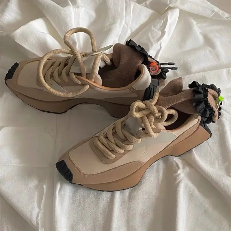 Thick-soled Breathable Women's Shoes Vulcanized Shoes Summer Casual Sports Shoes Spring Outdoor Comfortable Sports Shoes Ladies
Thick-soled Breathable Women's Shoes Vulcanized Shoes Summer Casual Sports Shoes Spring Outdoor Comfortable Sports Shoes Ladies