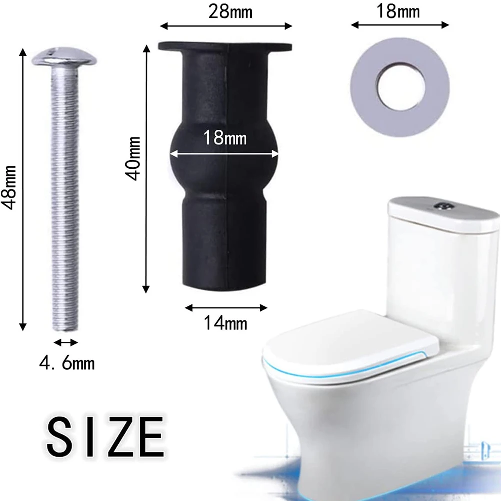 4pcs Toilet Seat Screws Hinges Expanding Rubber Top Nuts Fixings WC Blind Hole 40mm Toilet Lid Fixing Nuts Toilet Accseeries
4pcs Toilet Seat Screws Hinges Expanding Rubber Top Nuts Fixings WC Blind Hole 40mm Toilet Lid Fixing Nuts Toilet Accseeries