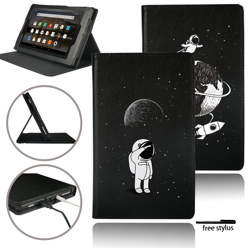 Tablet Case for Fire 7 HD 10(2015/2017/2019)/HD 8(2016/2017/2018) Stand Cover Flip Protective Shell with Astronaut Pattern
Tablet Case for Fire 7 HD 10(2015/2017/2019)/HD 8(2016/2017/2018) Stand Cover Flip Protective Shell with Astronaut Pattern