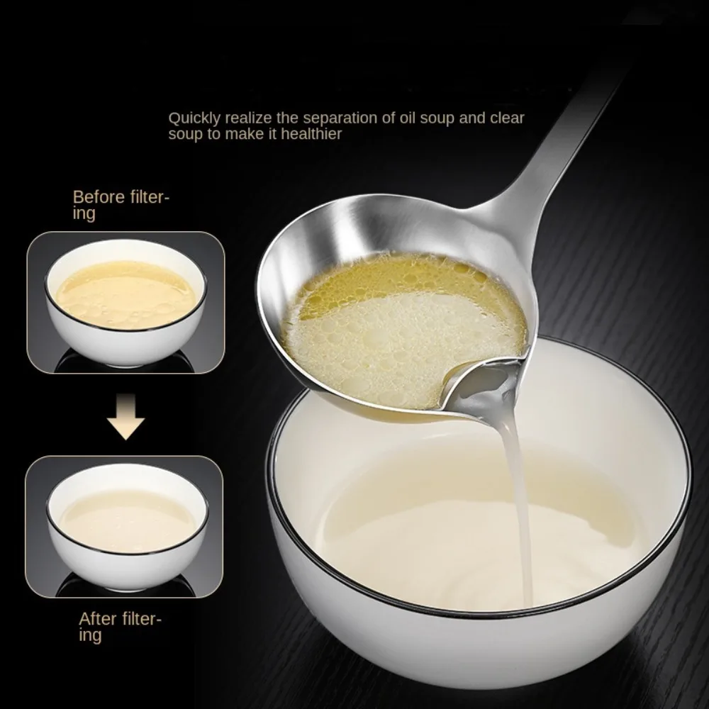 Skimmer Utensil Stainless Steel Soup Ladle Oil Skimmer Spoon Grease Strainer Cooking Skimmers Oil- Separated Spoon
Skimmer Utensil Stainless Steel Soup Ladle Oil Skimmer Spoon Grease Strainer Cooking Skimmers Oil- Separated Spoon