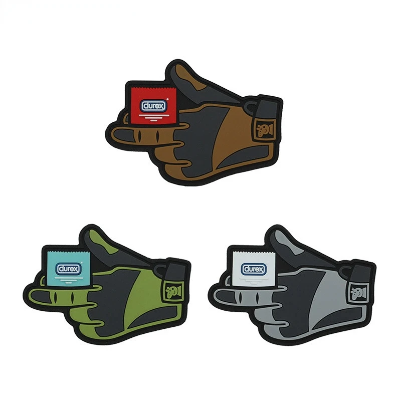 Glove Shape Creative 3D PVC Hook Patch Custom Funny Rubber Morale Badge for Military Outdoor Tactical Hat Helmet Backpack
Glove Shape Creative 3D PVC Hook Patch Custom Funny Rubber Morale Badge for Military Outdoor Tactical Hat Helmet Backpack