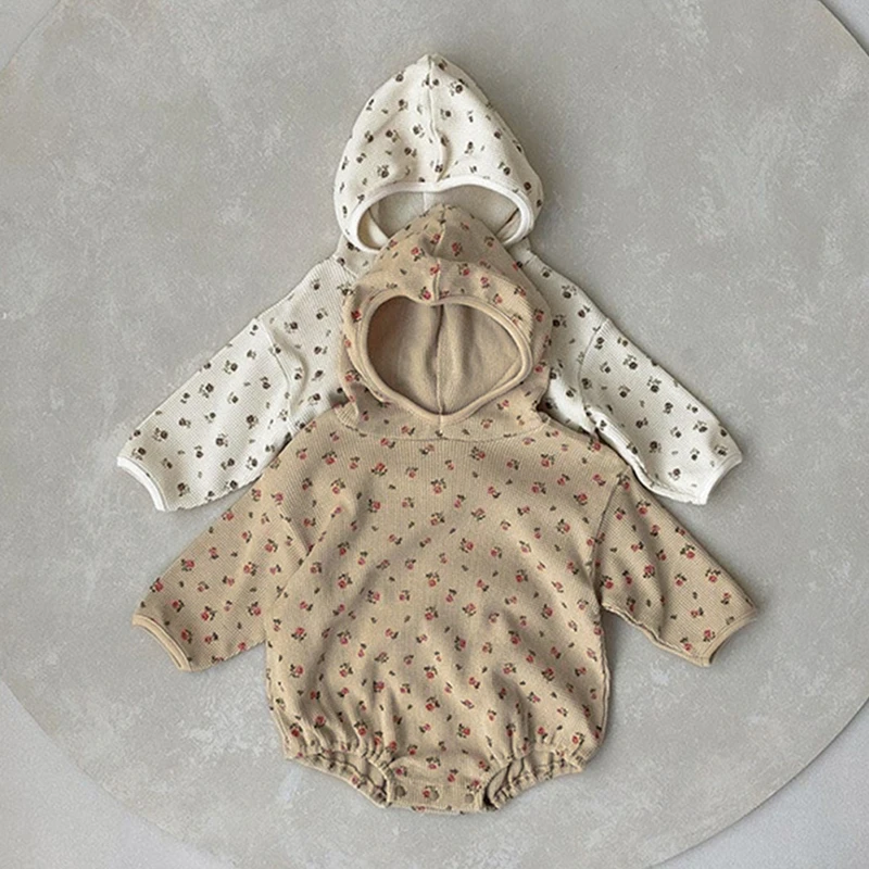 Детское боди с капюшоном и вафельным принтом, на весну/осень
Детское боди с капюшоном и вафельным принтом, на весну/осень