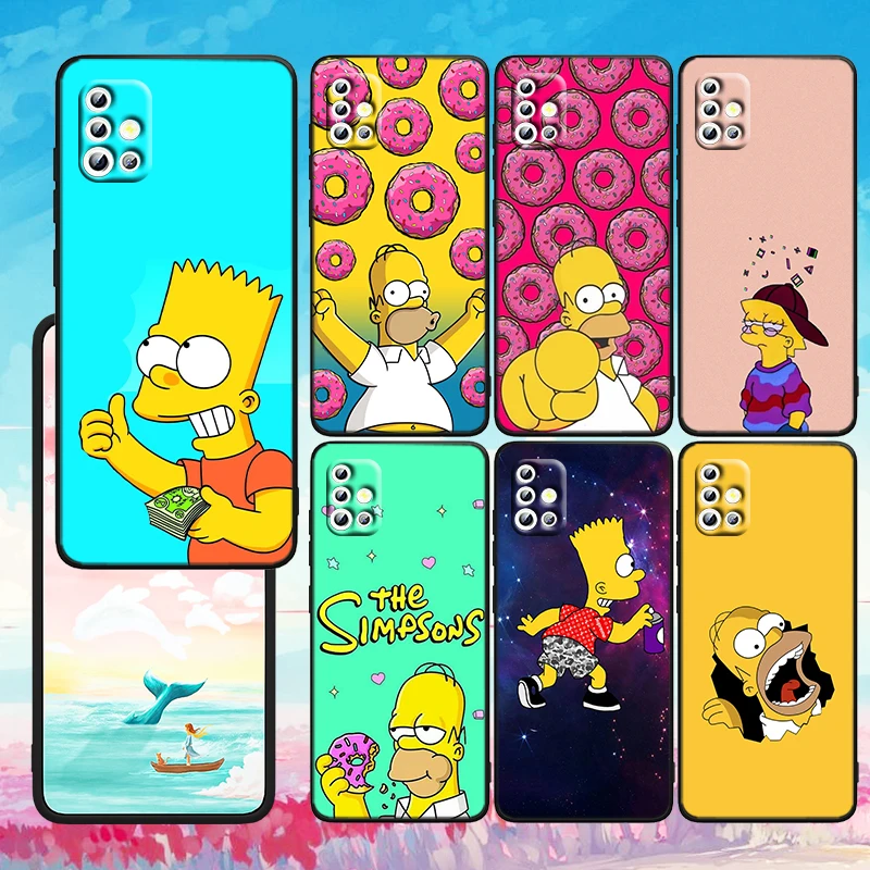 

Disney The Simpsons Family For Samsung A73 A72 A71 A53 A52 A51 A42 A33 A32 A23 A22 A21S A13 A12 A03 A02 S A31 Black Phone Case