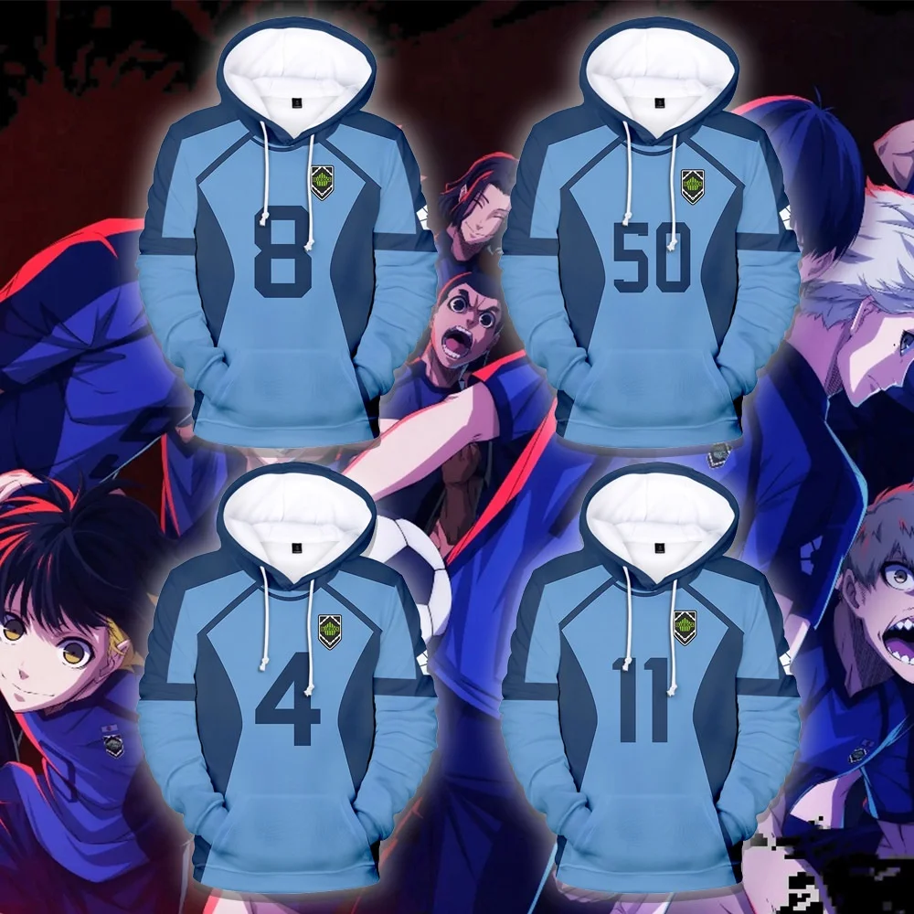 Anime BLUE LOCK Cosplay Costume Meguru Bachira Isagi Yoichi Chigiri Hyoma Hoodie Football Soccer Jersey Uniform
Anime BLUE LOCK Cosplay Costume Meguru Bachira Isagi Yoichi Chigiri Hyoma Hoodie Football Soccer Jersey Uniform