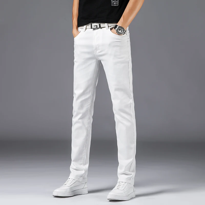 Men's Clothing White Slim Jeans Autumn New Pants Classic Style High Quality ElasticTrousers Male Brand
Men's Clothing White Slim Jeans Autumn New Pants Classic Style High Quality ElasticTrousers Male Brand