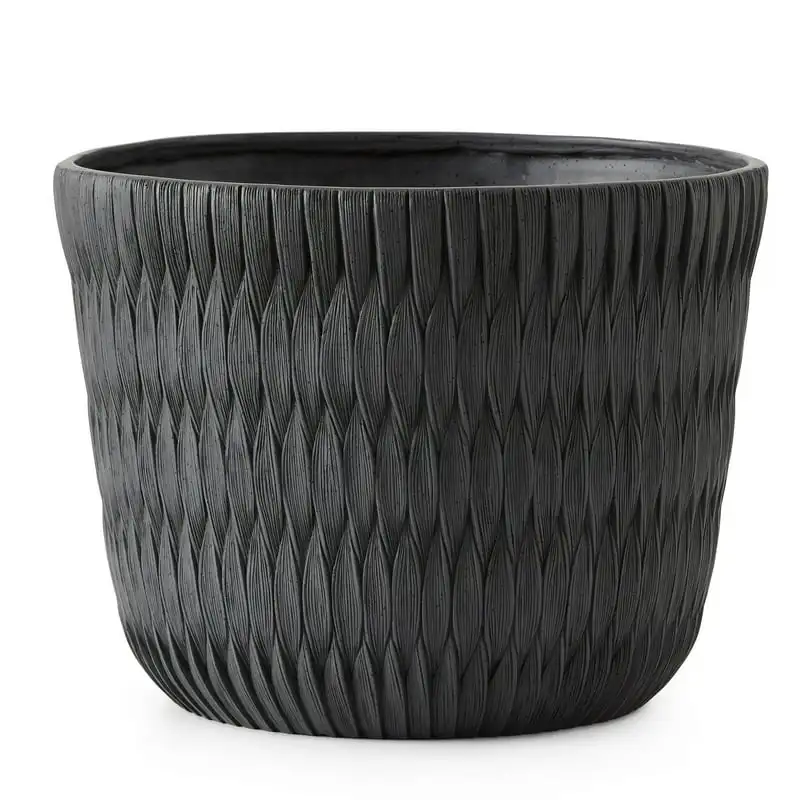 Black Resin Planter, 15.9in Dia x 12.5in H Plants Planting mat Planter pot for indoor plants Garden pots & planters Planter Gard
Black Resin Planter, 15.9in Dia x 12.5in H Plants Planting mat Planter pot for indoor plants Garden pots & planters Planter Gard