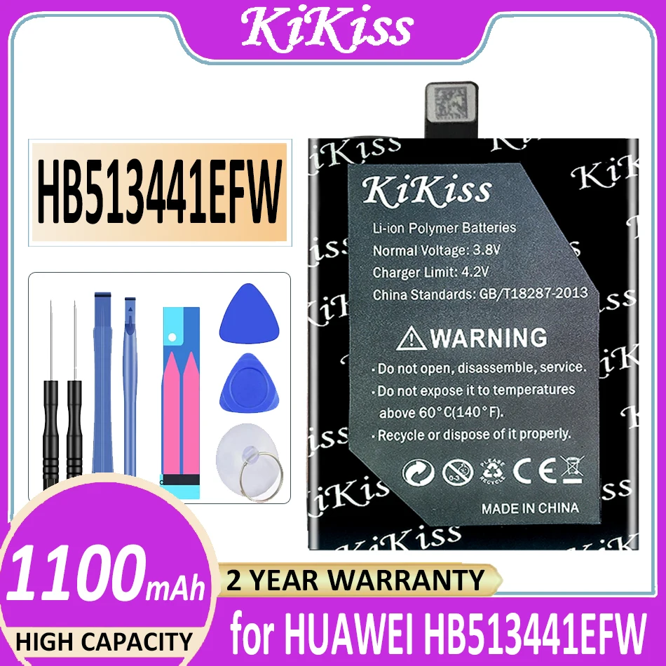 Original KiKiss Battery 1100mAh for HUAWEI HB513441EFW Digital Batteria
Original KiKiss Battery 1100mAh for HUAWEI HB513441EFW Digital Batteria