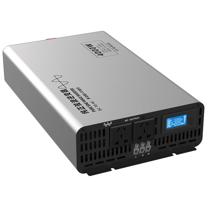4kw Pure Sine Wave Inverter 12V 24V 48V 60V 72V 96V DC To AC 110V 220V 230V 4000W Power High Quality Power Inverter
4kw Pure Sine Wave Inverter 12V 24V 48V 60V 72V 96V DC To AC 110V 220V 230V 4000W Power High Quality Power Inverter