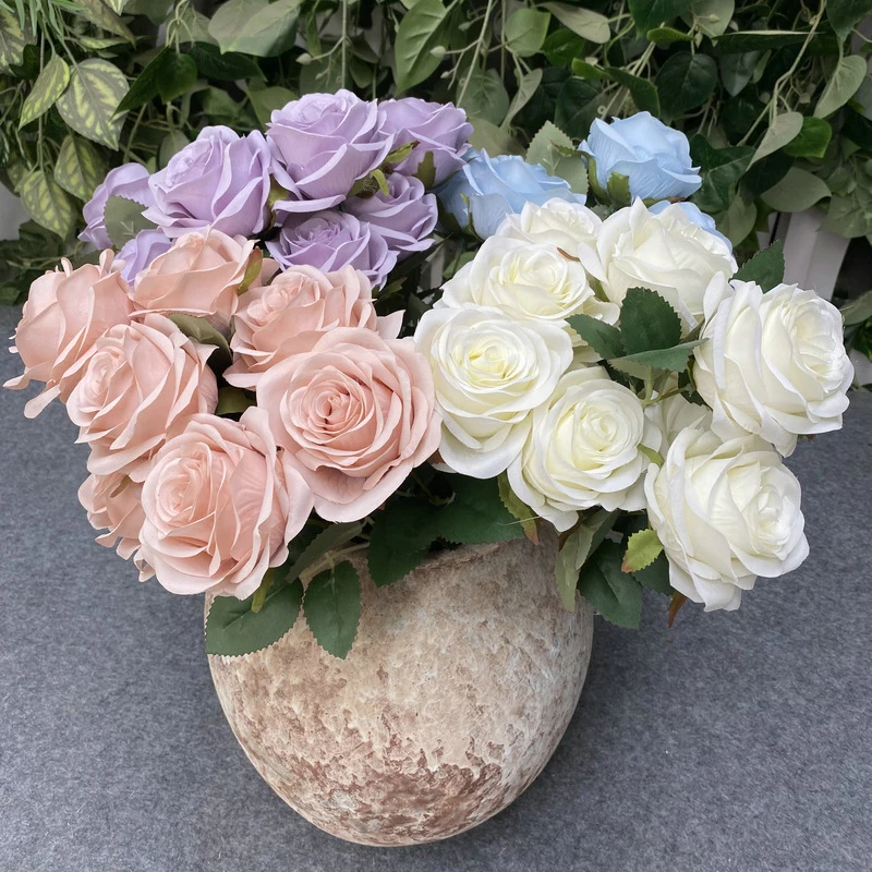 Artificial Flowers D9.5cm 9Roses/ Bouquet Fake Silk Bride Flower Wedding Roses Christmas Decor Party Gift Home Decor Accessories
Artificial Flowers D9.5cm 9Roses/ Bouquet Fake Silk Bride Flower Wedding Roses Christmas Decor Party Gift Home Decor Accessories