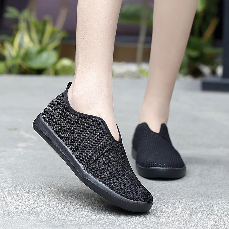 Women's Casual Flats Shoes Breathable Mesh Lazy For Ladies Walking Light Comfortable Outdoor Female Flats Plus Size Sneakers
Women's Casual Flats Shoes Breathable Mesh Lazy For Ladies Walking Light Comfortable Outdoor Female Flats Plus Size Sneakers
