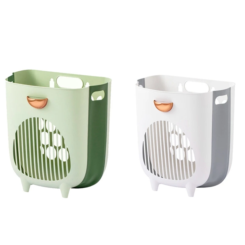 Bathroom Folding Dirty Clothes Storage Basket Laundry Basket Household Wall Hanging Punch-Free Put Clothes Bucket
Bathroom Folding Dirty Clothes Storage Basket Laundry Basket Household Wall Hanging Punch-Free Put Clothes Bucket