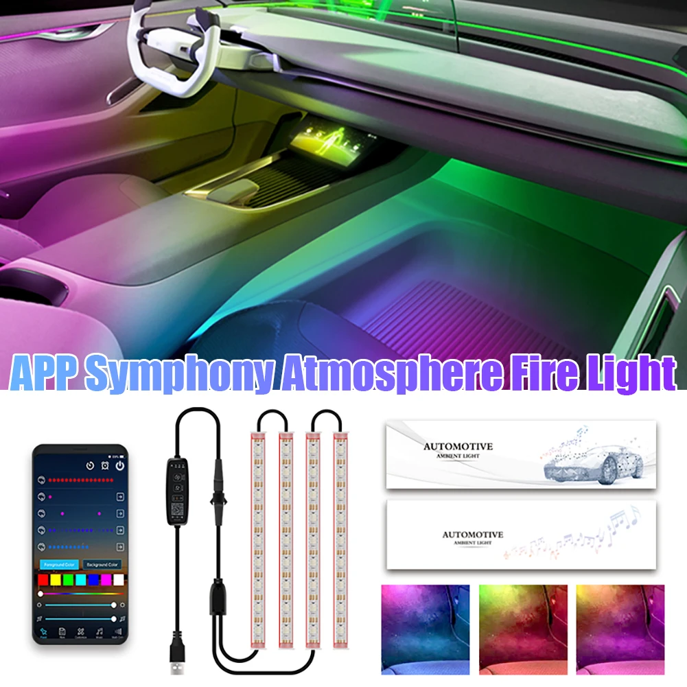 Led Car Foot Ambient Light USB Atmosphere Light Strips Backlight Music Control App RGB Auto Interior Decorative Atmosphere Light
Led Car Foot Ambient Light USB Atmosphere Light Strips Backlight Music Control App RGB Auto Interior Decorative Atmosphere Light
