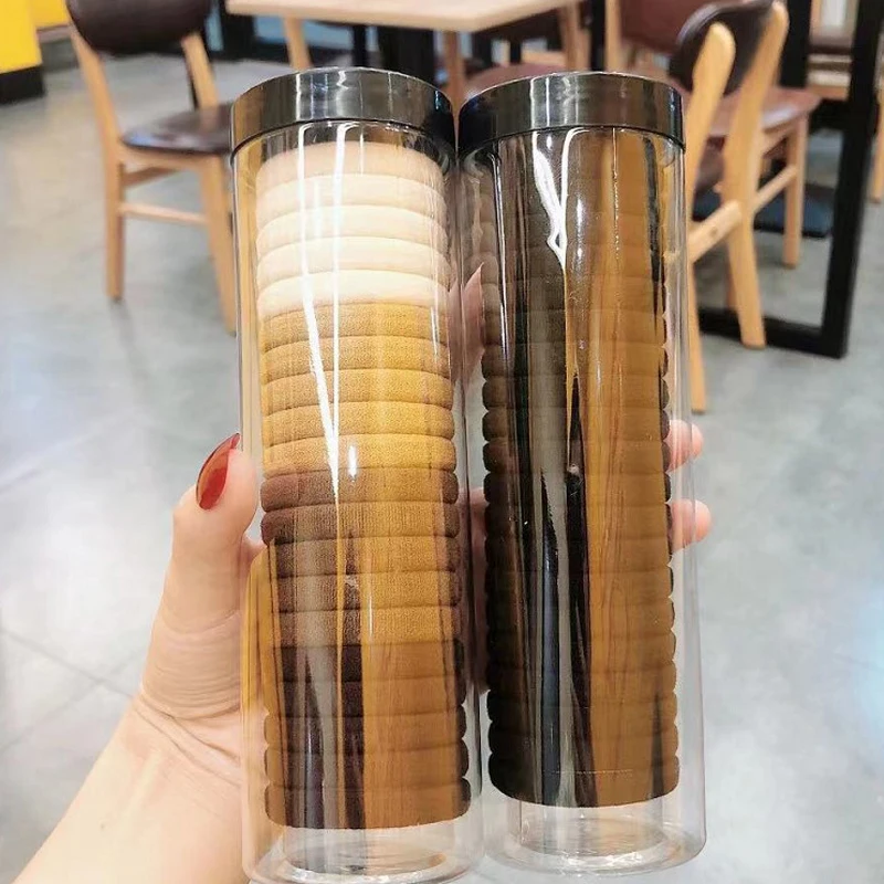 Simple Durable Ponytail Houders Cute High Elasticity Rubber Band Milk Coffee Color Hair Ring Korean Women Plaid Stripe Hair Ties
Simple Durable Ponytail Houders Cute High Elasticity Rubber Band Milk Coffee Color Hair Ring Korean Women Plaid Stripe Hair Ties