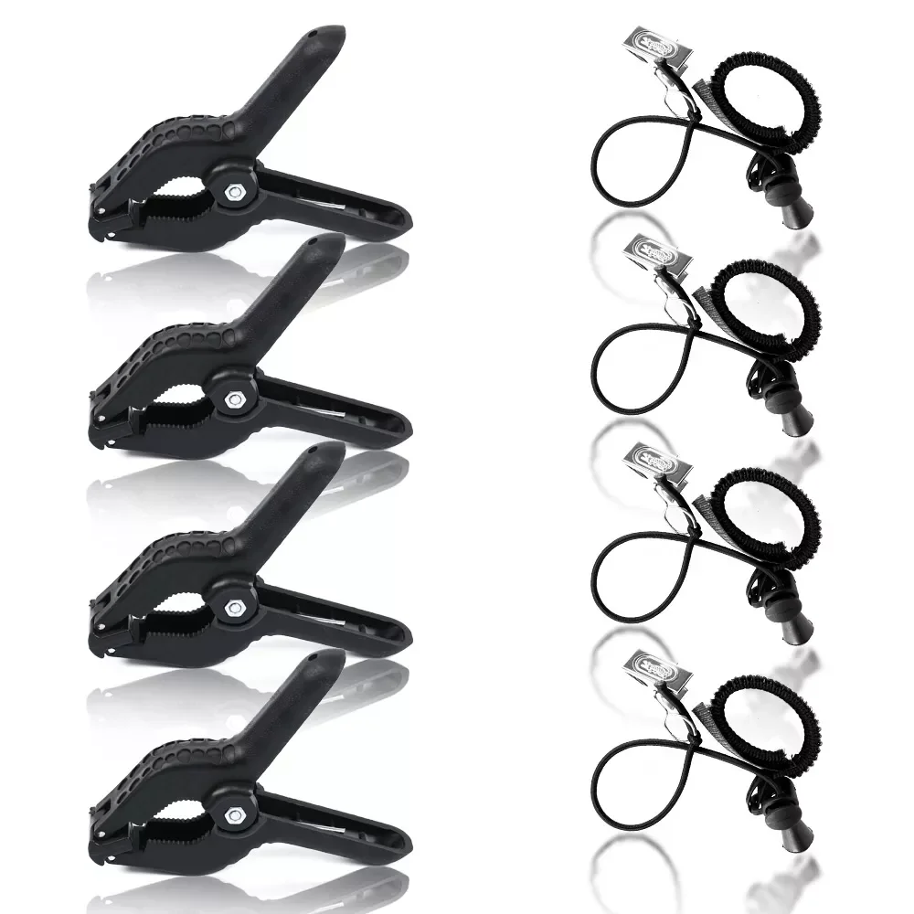 4Pcs Photography Spring Clips And Side Clamps Fixed Backdrop Muslin & Green Screen For Background Stand
4Pcs Photography Spring Clips And Side Clamps Fixed Backdrop Muslin & Green Screen For Background Stand
