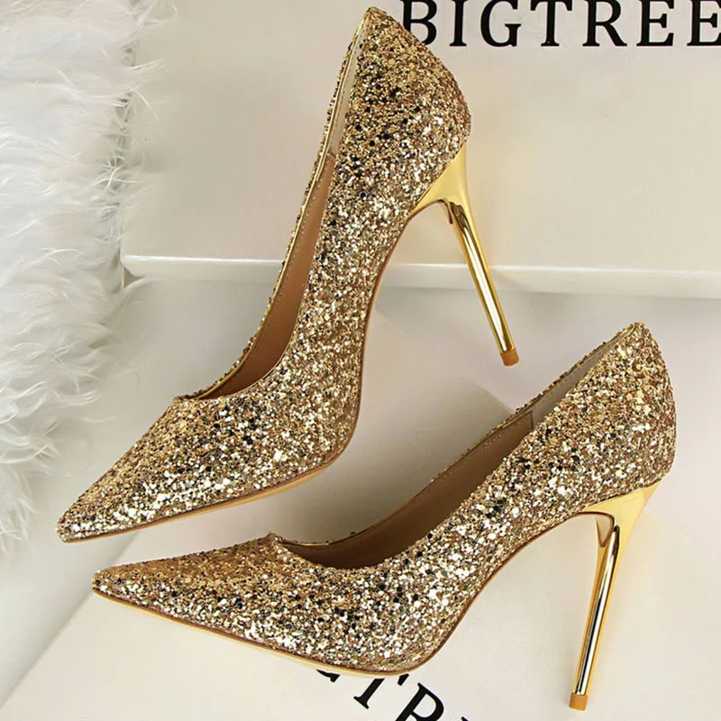 Shoes Sequins Woman Pumps Pointed Toe High Heels Wedding Shoes Lady Stiletto Women Heels Women Basic Pump Women Sandals
Shoes Sequins Woman Pumps Pointed Toe High Heels Wedding Shoes Lady Stiletto Women Heels Women Basic Pump Women Sandals