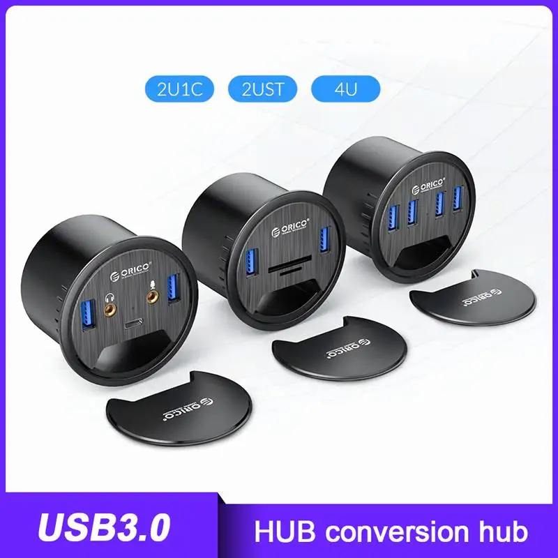 Настольный втулка ORICO, USB 3,0 концентратор с разъемом для наушников и микрофона, кардридер типа C, OTG адаптер, сплиттер 2/4U, 1C, 3,0 дюйма, 4USB 
Настольный втулка ORICO, USB 3,0 концентратор с разъемом для наушников и микрофона, кардридер типа C, OTG адаптер, сплиттер 2/4U, 1C, 3,0 дюйма, 4USB