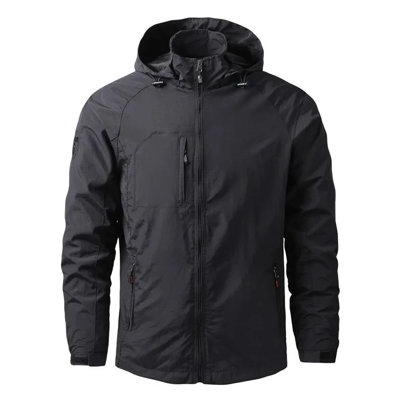 Men Outdoor Hiking Jackets Waterproof Hooded Windbreaker Coat Casual Camping Jacket Tactics Military
Men Outdoor Hiking Jackets Waterproof Hooded Windbreaker Coat Casual Camping Jacket Tactics Military