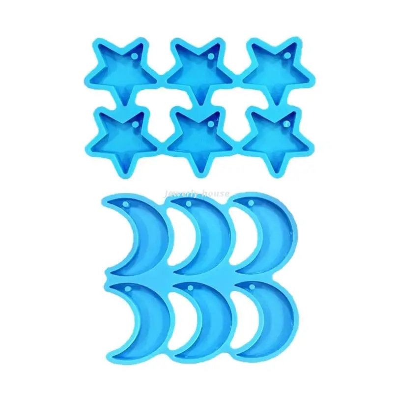 Pentagram Moon Earrings Mold Jewelry Casting Mold Silicone Charms Mold Diy Crafts Mold Pendant Craft Supplies for Women LXAE
Pentagram Moon Earrings Mold Jewelry Casting Mold Silicone Charms Mold Diy Crafts Mold Pendant Craft Supplies for Women LXAE