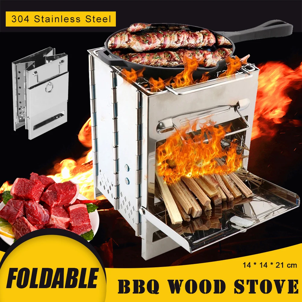 Camping Foldable Wood Stove Stainless Steel Mini Charcoal Grill Outdoor Stove Barbecue Grill for Camping Garden Outdoor Picnic
Camping Foldable Wood Stove Stainless Steel Mini Charcoal Grill Outdoor Stove Barbecue Grill for Camping Garden Outdoor Picnic