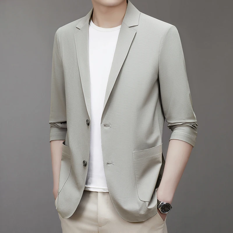 2023 High-quality ice Silk sunscreen Blazer Traceless casual fashion everything middle-aged men handsome Blazer coat
2023 High-quality ice Silk sunscreen Blazer Traceless casual fashion everything middle-aged men handsome Blazer coat