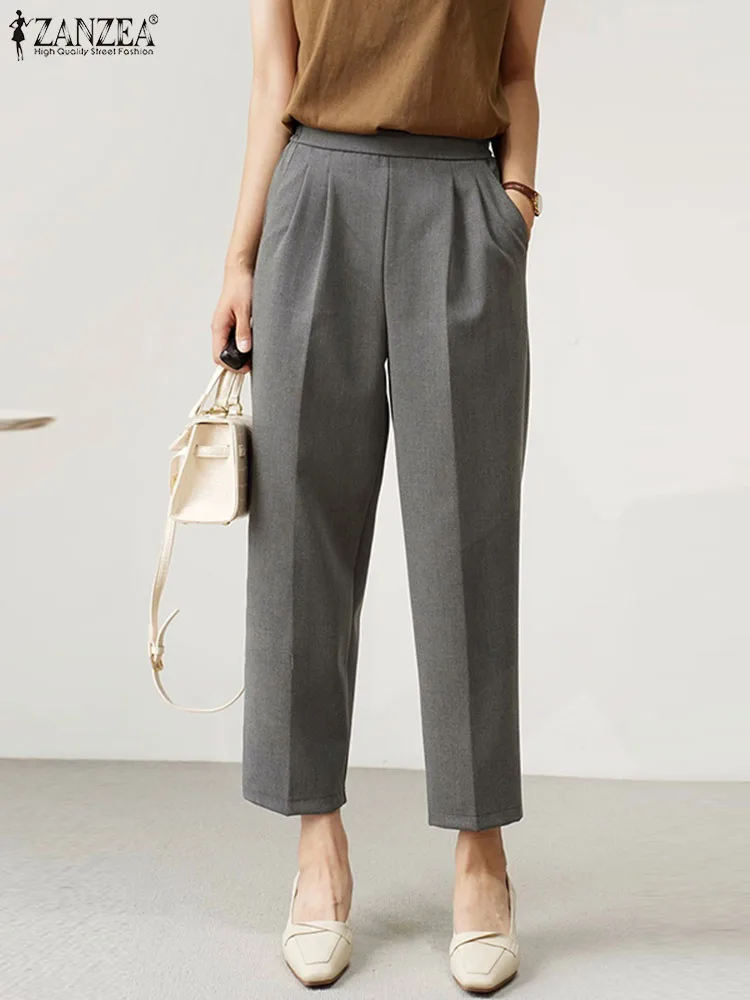 ZANZEA Fashion OL Thin Suit Pant Office Lady Summer Pants 2023 Women Korean Style Solid Ninth Trouser Holiday All-match Pantalon
ZANZEA Fashion OL Thin Suit Pant Office Lady Summer Pants 2023 Women Korean Style Solid Ninth Trouser Holiday All-match Pantalon