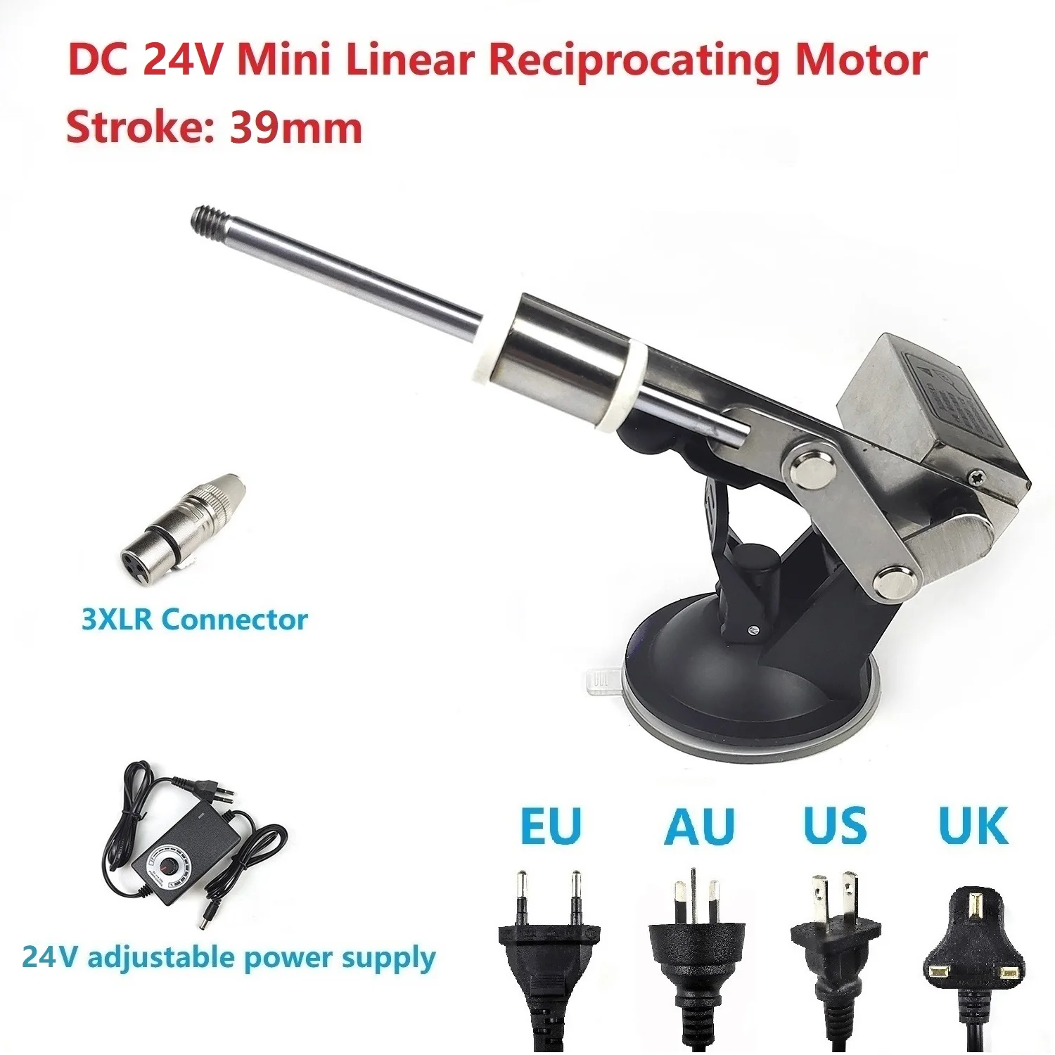 24V Mobile Power Supply 5V USB Charger Mini Telescopic Linear Actuator 3XLR Connector 39mm Stroke Reciprocating Mechanism Motor
24V Mobile Power Supply 5V USB Charger Mini Telescopic Linear Actuator 3XLR Connector 39mm Stroke Reciprocating Mechanism Motor