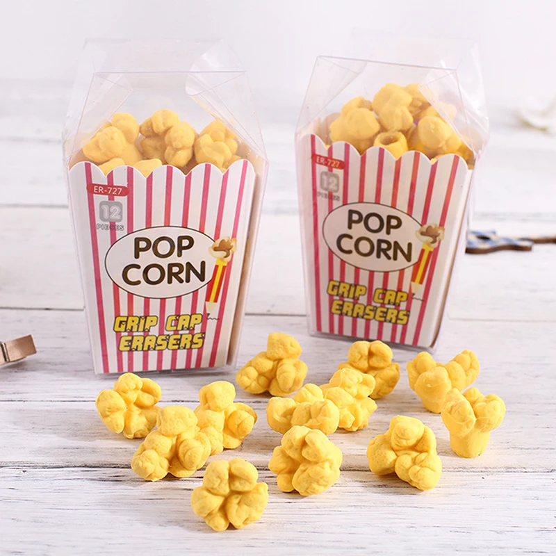 12 шт./коробка, милые канцелярские принадлежности в форме попкорна 
12 шт./коробка, милые канцелярские принадлежности в форме попкорна