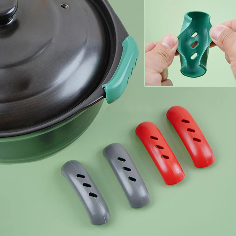 4Pcs Silicone Pan Handle Cover Heat Insulation Cover Pot Ear Clip Steamer Casserole Handle Holder Non-slip Anti-hot Kitchen Tool
4Pcs Silicone Pan Handle Cover Heat Insulation Cover Pot Ear Clip Steamer Casserole Handle Holder Non-slip Anti-hot Kitchen Tool