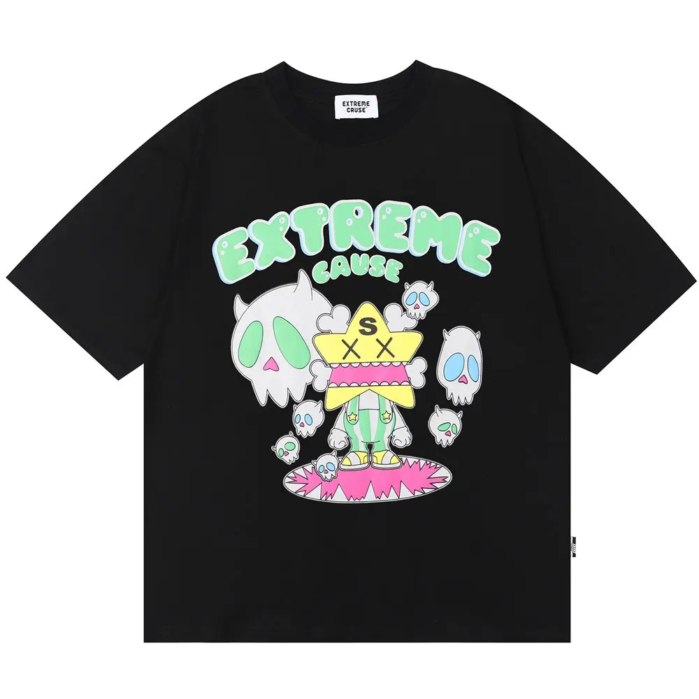 T Shirt for Men Funny Cartoon Skull Print Cotton O-neck Top Men T-shirt Harajuku Casual Streetwear Hip Hop Oversized T-shirt
T Shirt for Men Funny Cartoon Skull Print Cotton O-neck Top Men T-shirt Harajuku Casual Streetwear Hip Hop Oversized T-shirt