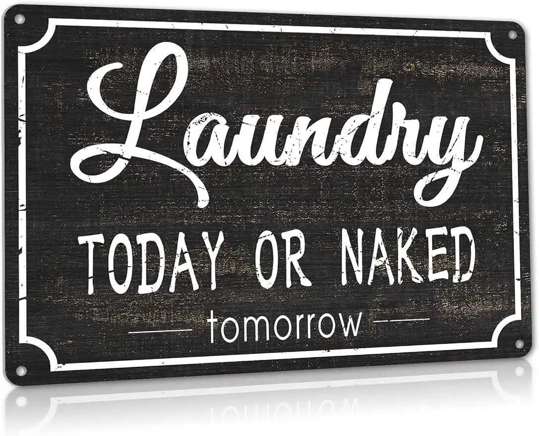Забавные металлические жестяные знаки для прачечной, настенные украшения для уборной, винтажные украшения для дома и ванной, фотоалюминиевые 8x12 дюймов
