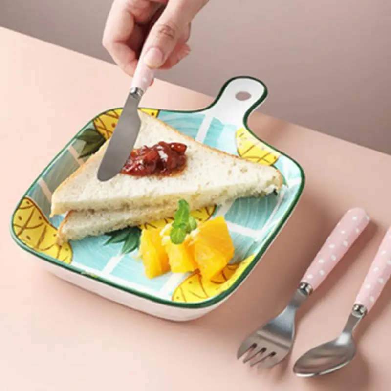 Cute Ceramic Fork Ceramic Creative Fork Spoon Ice Cream Dessert Spoon Kitchen Accessories 304 Stainless Steel Cake Fruit Fork
Cute Ceramic Fork Ceramic Creative Fork Spoon Ice Cream Dessert Spoon Kitchen Accessories 304 Stainless Steel Cake Fruit Fork