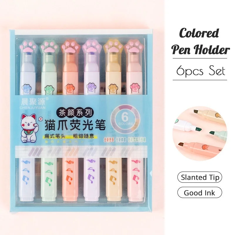 Набор маркеров Kawaii Cat Paw 6 цветов 
Набор маркеров Kawaii Cat Paw 6 цветов