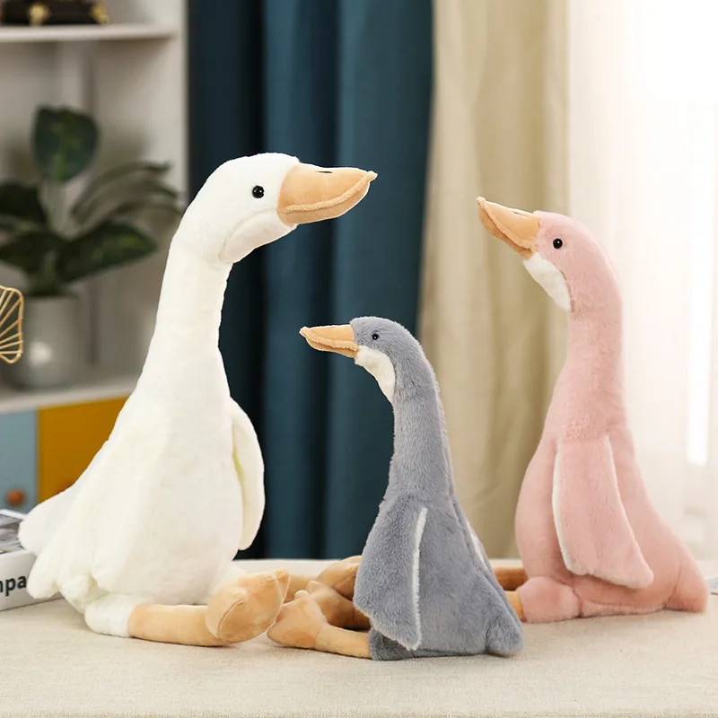 

Long Neck Goose Plush Toy 40cm/50cm/60cm Soft Stuffed Dolls Plushie Animals Toys for Kids Baby Children Birthday Gifts