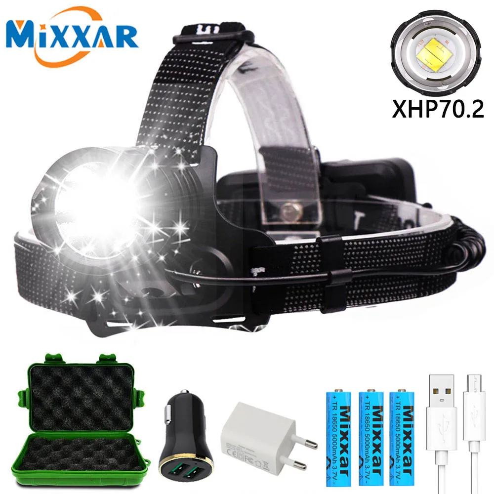 ZK20 LED Headlamp XHP70.2 powerful headlight High Lumens USB Rechargeable Zoomable Waterproof Outdoor Super bright Headlight
ZK20 LED Headlamp XHP70.2 powerful headlight High Lumens USB Rechargeable Zoomable Waterproof Outdoor Super bright Headlight