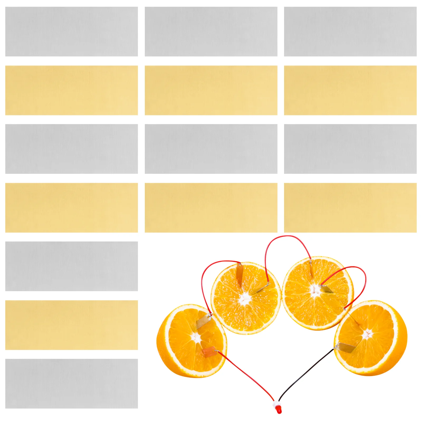 Copper Zinc Strip Sheets Potato Materials Anode Strips Diy Fruit Experiment Metal Roof Electroplating Electrode Plating Aluminum
Copper Zinc Strip Sheets Potato Materials Anode Strips Diy Fruit Experiment Metal Roof Electroplating Electrode Plating Aluminum