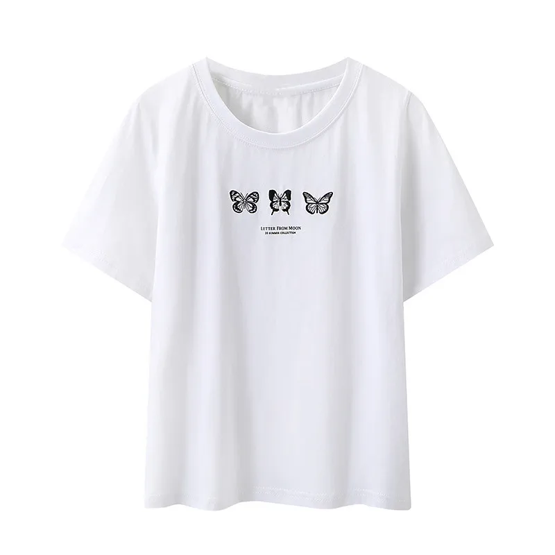 Повседневная Женская футболка из мягкого хлопка с круглым вырезом, лето 2022, модная женская прямая футболка в стиле High Street, женская футболка ...
Повседневная Женская футболка из мягкого хлопка с круглым вырезом, лето 2022, модная женская прямая футболка в стиле High Street, женская футболка ...