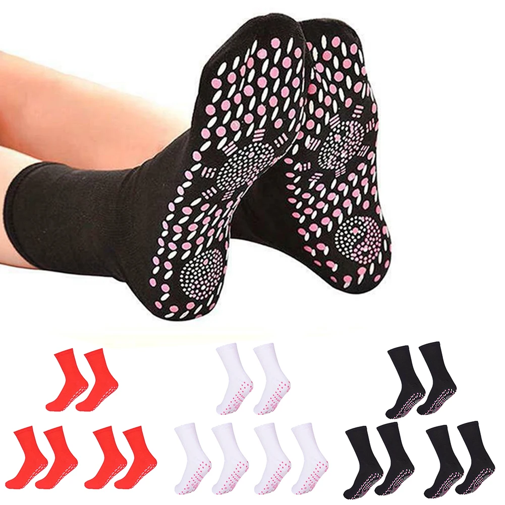 3Pair Self-heating Socks Men Women Foot Massage Magnetic Therapy Health Heated Socks Non-slip Dots Relieve Tired Warm Equipment
3Pair Self-heating Socks Men Women Foot Massage Magnetic Therapy Health Heated Socks Non-slip Dots Relieve Tired Warm Equipment