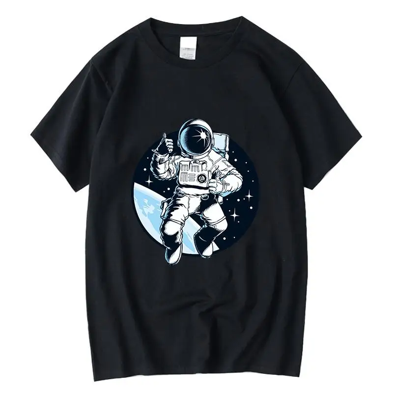 Men's T-shirt High Quality 100% cotton Funny spaceman printing Knitted fabric casual loose cool o-neck men t-shirt male
Men's T-shirt High Quality 100% cotton Funny spaceman printing Knitted fabric casual loose cool o-neck men t-shirt male