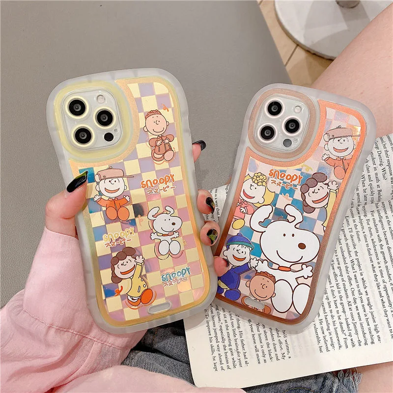 Anime Snoopy Cartoon Luxury Laser TPU Soft Phone Cases For iPhone 13 12 11 Pro Max XR XS MAX X 7/8Plus Couple Anti-drop Cover
Anime Snoopy Cartoon Luxury Laser TPU Soft Phone Cases For iPhone 13 12 11 Pro Max XR XS MAX X 7/8Plus Couple Anti-drop Cover