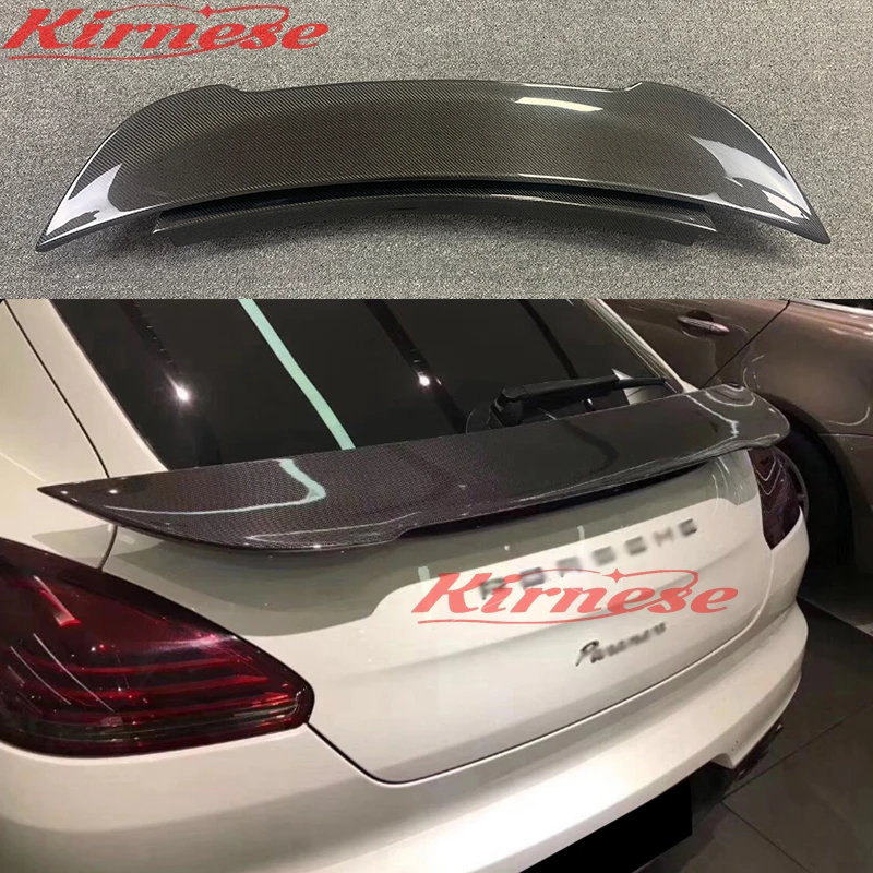 

Для Porsche Panamera 970 971 2010-2017 Mansory стиль углеродное волокно задний спойлер на крыло, крышу багажник крышка багажника автомобильный Стайлинг