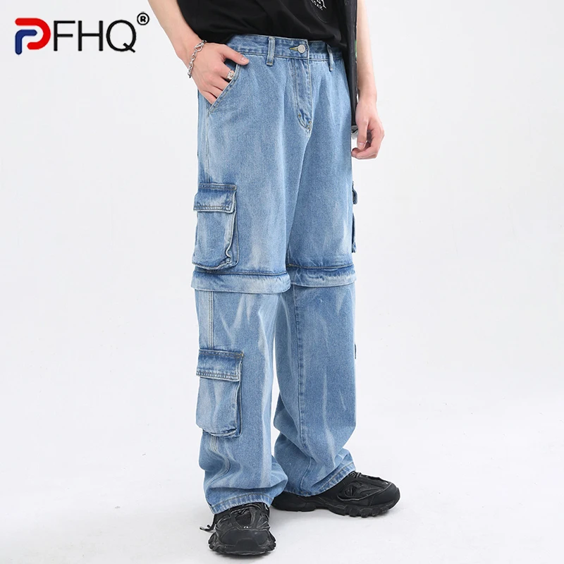 PFHQ Men's Korean Tie-dyed Personality Detachable Cargo Jeans Many Pockets 2023 High Quality Male Trousers Vintage Cargo Pants
PFHQ Men's Korean Tie-dyed Personality Detachable Cargo Jeans Many Pockets 2023 High Quality Male Trousers Vintage Cargo Pants