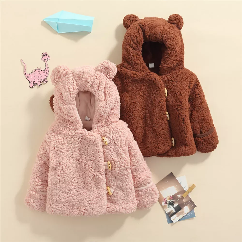 Baby Girl Boy Velvet Coat, Long Sleeve Hooded Buttons Solid Color Plush Warm Winter Cardigan
Baby Girl Boy Velvet Coat, Long Sleeve Hooded Buttons Solid Color Plush Warm Winter Cardigan